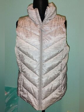 SO Light Gray Quilted Puffer Vest